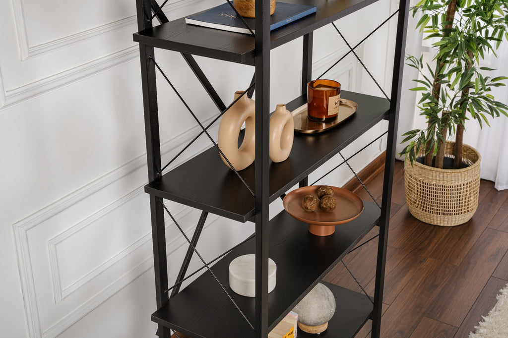 Elysian - Bookshelf - Black Wood/Black