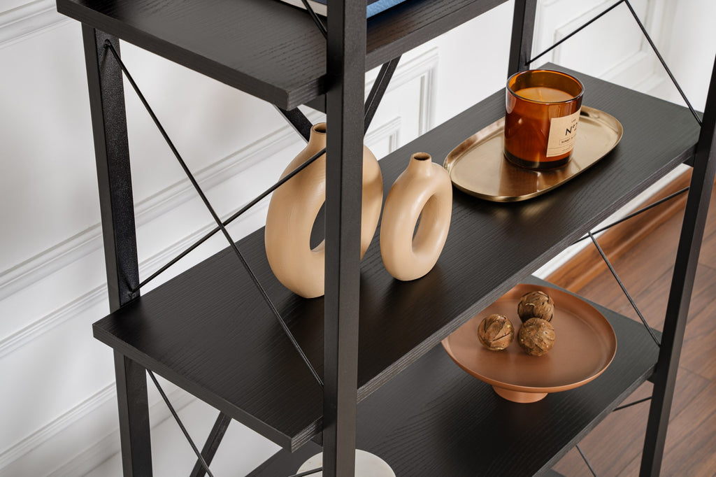 Elysian - Bookshelf - Black Wood/Black