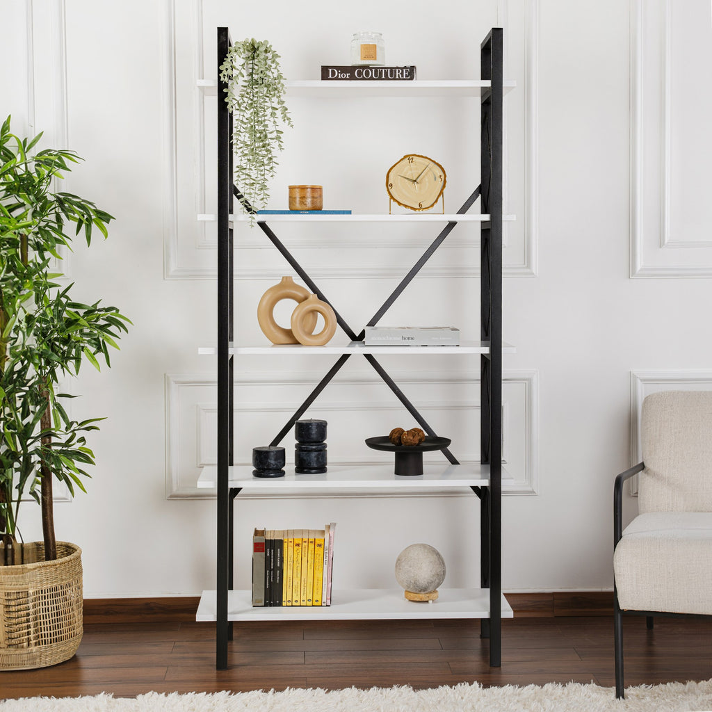 Elysian - Bookcase - White/Black