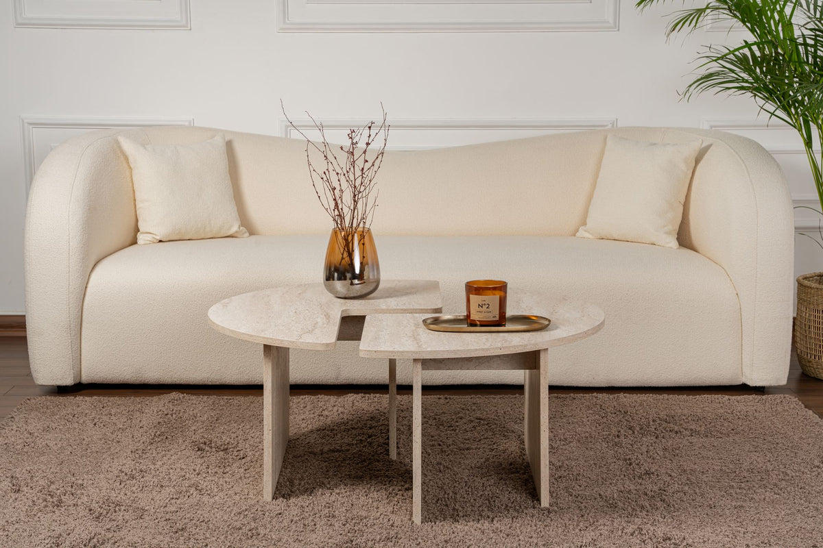 Moira - Coffee Table - Travertine