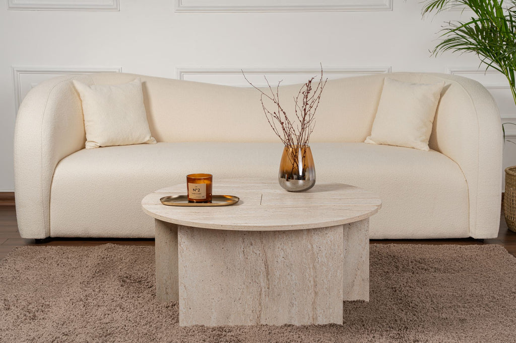 Moira - Coffee Table - Travertine