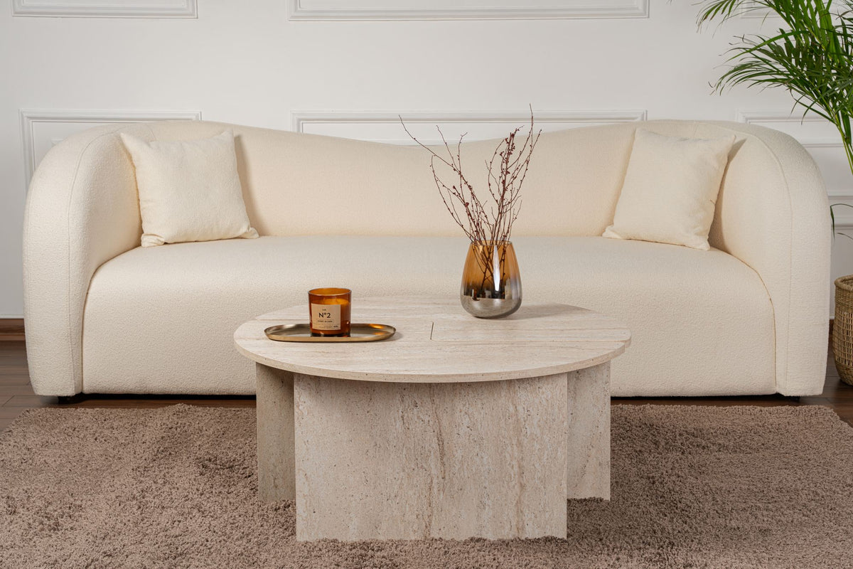 Moira - Coffee Table - Travertine