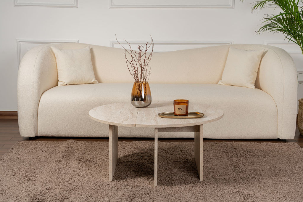 Moira - Coffee Table - Travertine