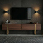 Onera - TV Unit - Milano Walnut/Gold