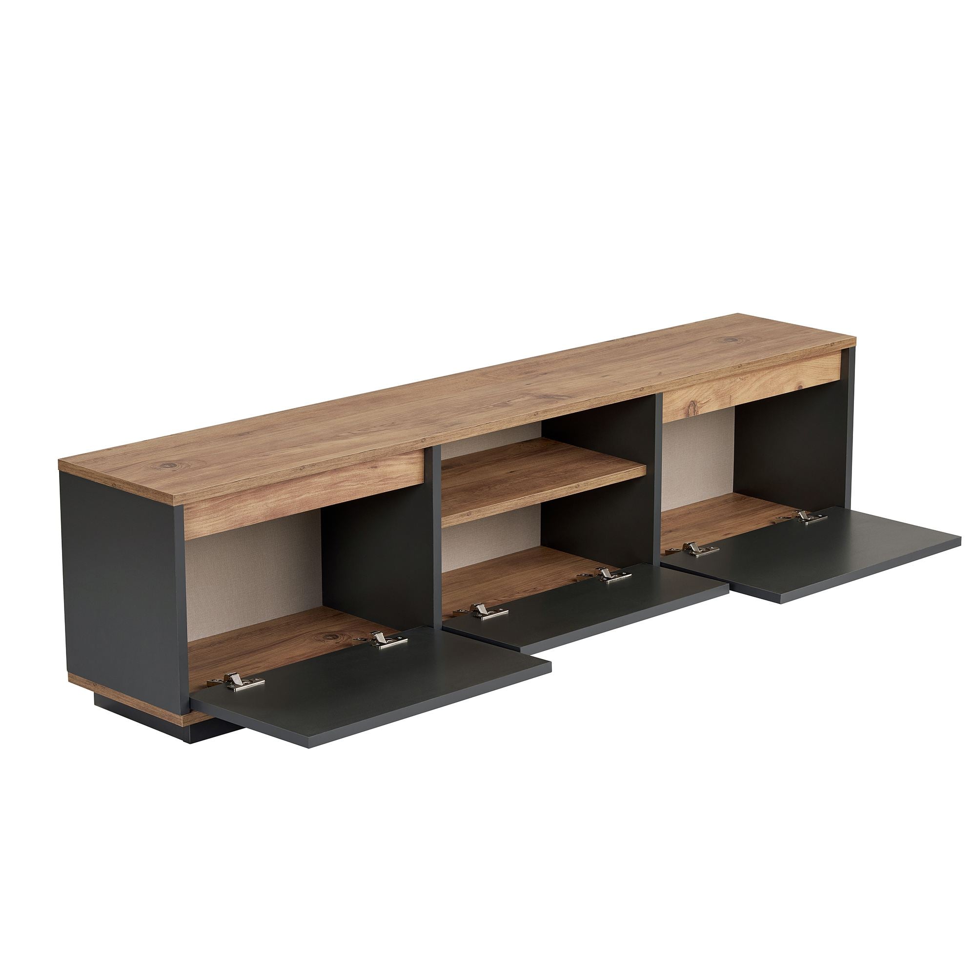 Meubles Tv Sentinel - Anthracite / Pin Atlantique