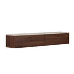 Meubles Tv Ligne 160 - Travertin / Noyer