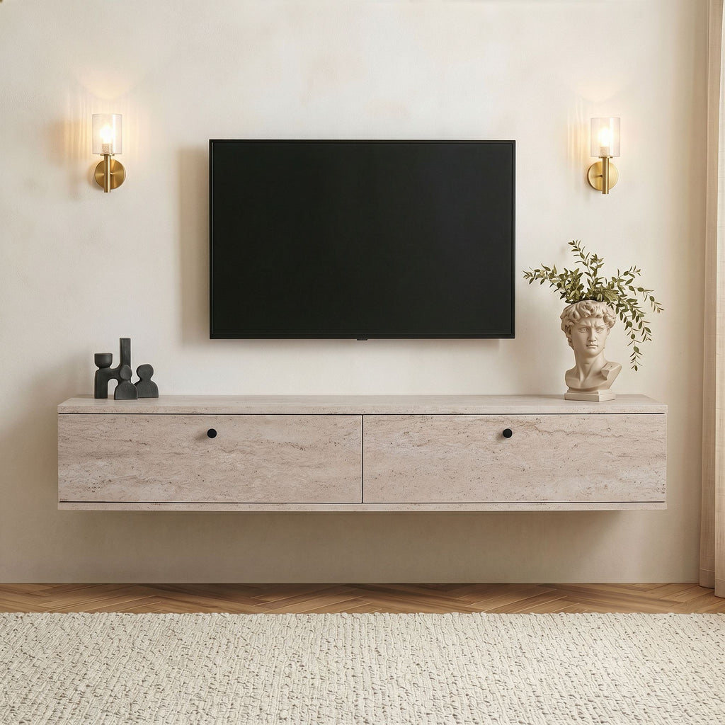 Meubles Tv Ligne 160 - Travertin
