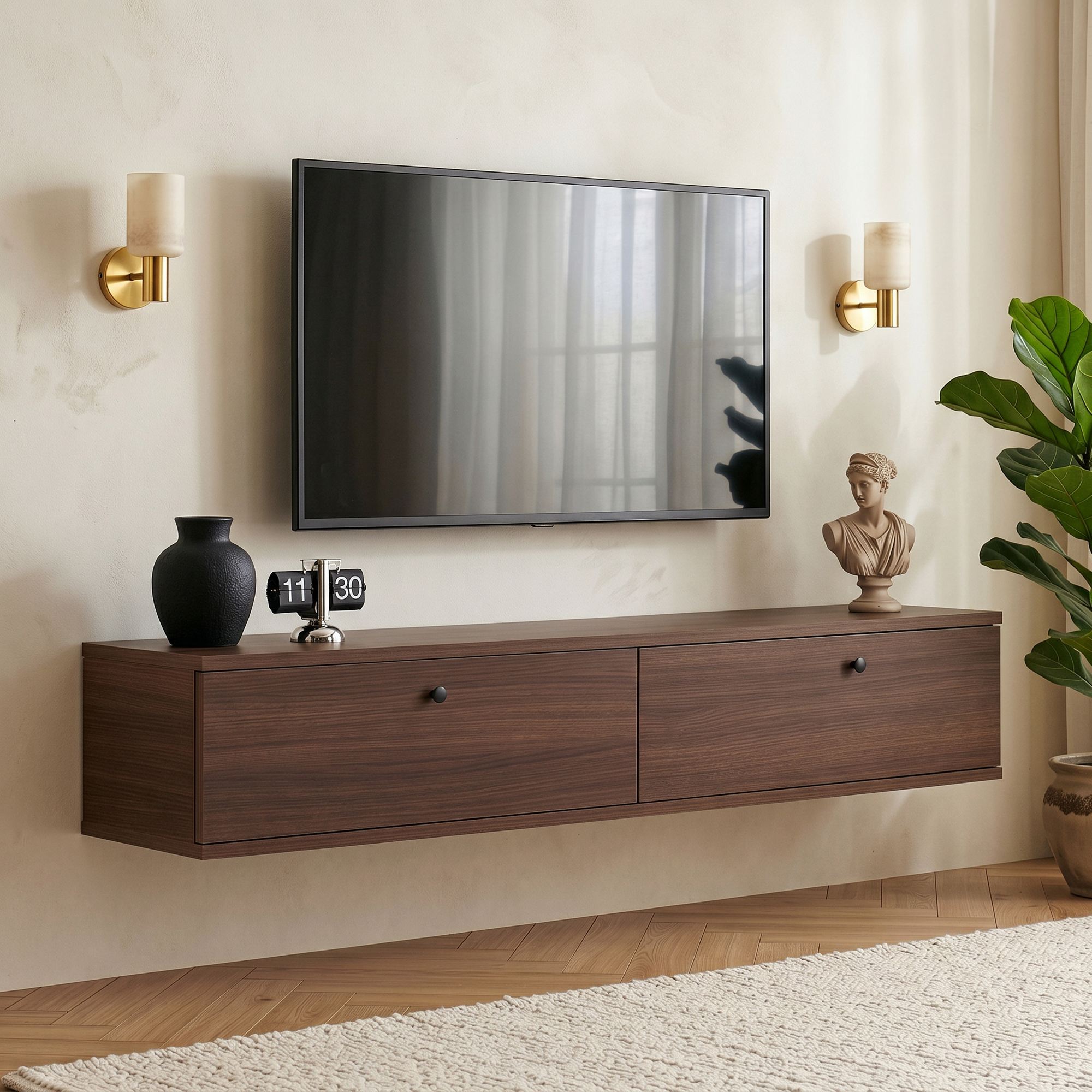 Meubles Tv Ligne 140 - Noyer