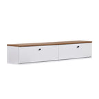 Meubles Tv Ligne 140 - Pin Atlantique / Blanc