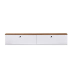 Meubles Tv Ligne 140 - Pin Atlantique / Blanc