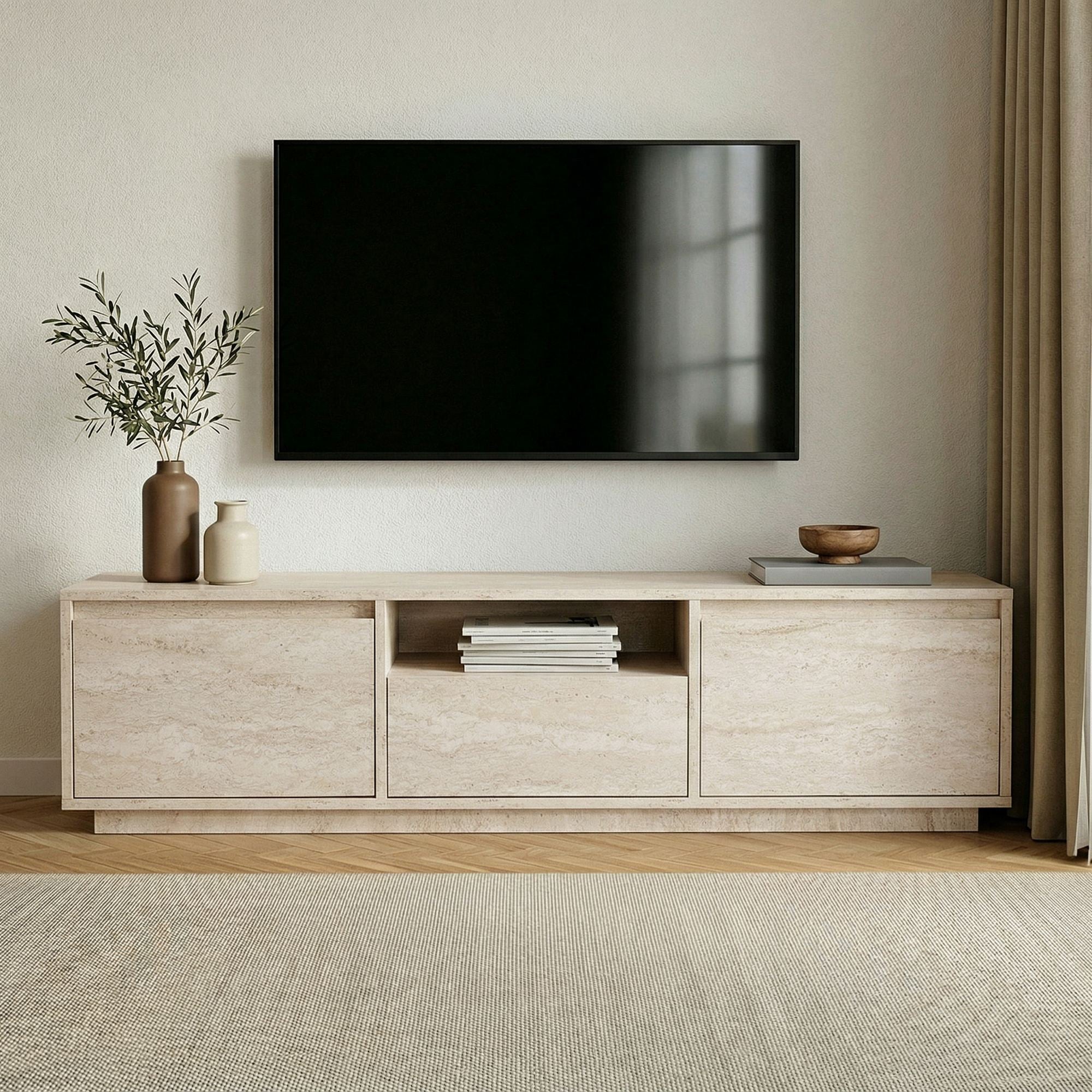 Meubles Tv Sentinel - Travertin
