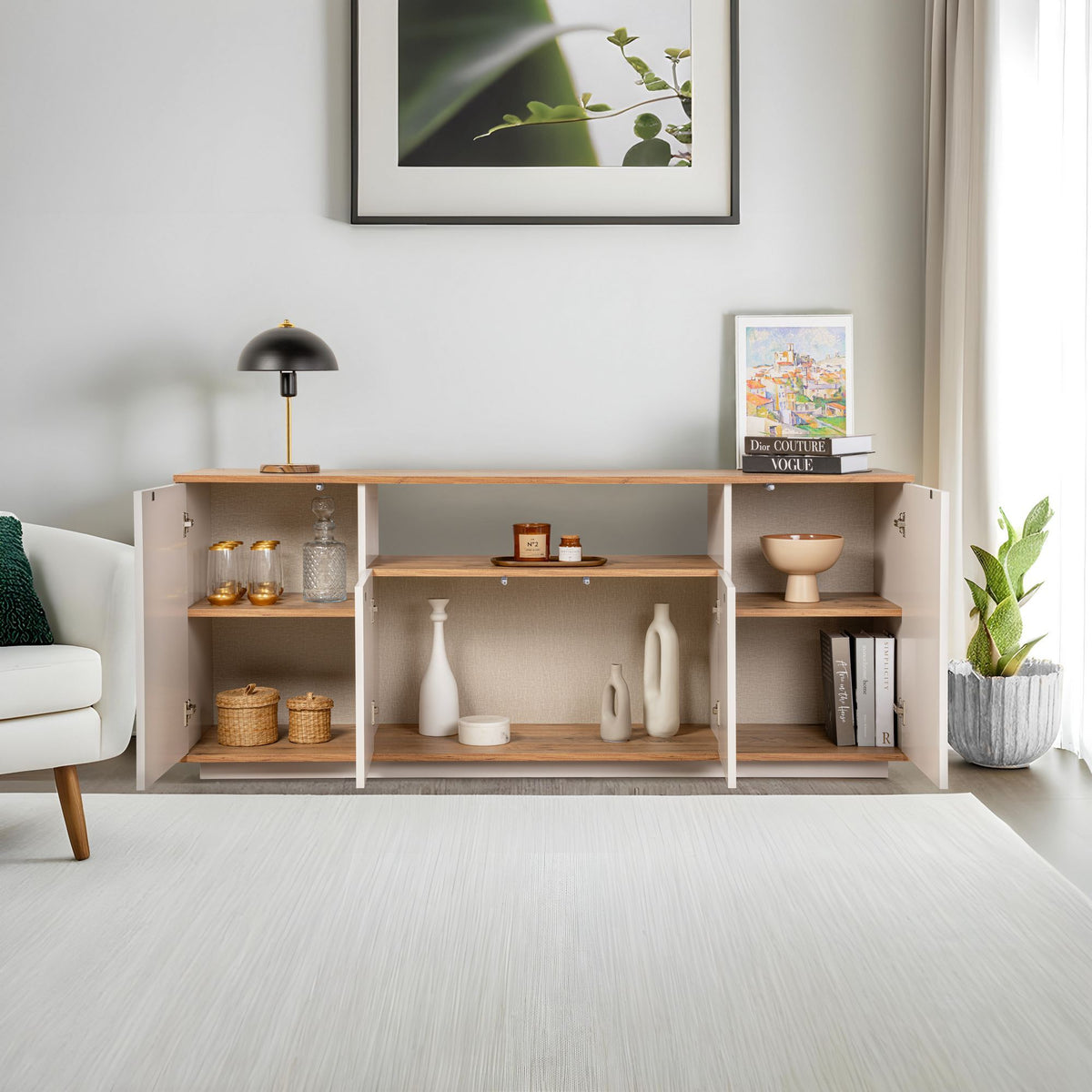 Arista - Sideboard - Cashmere/Atlantic Pine