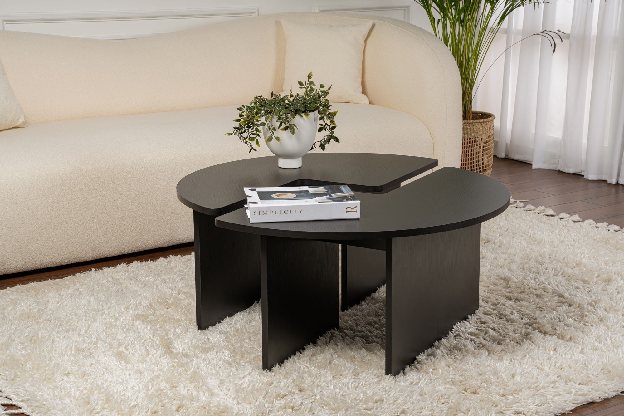 Moira - Mesa de Centro - Madera Negra