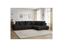 Canapé D'Angle Fixe - Everest - Tissu Texturé - Angle Droit - 10 Coussins