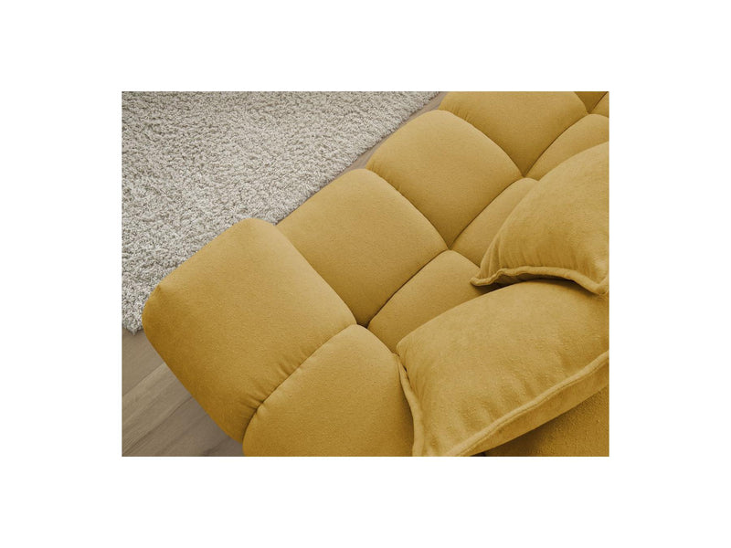 Canapé D'Angle Fixe - Everest - Tissu Texturé - Angle Gauche - 10 Coussins