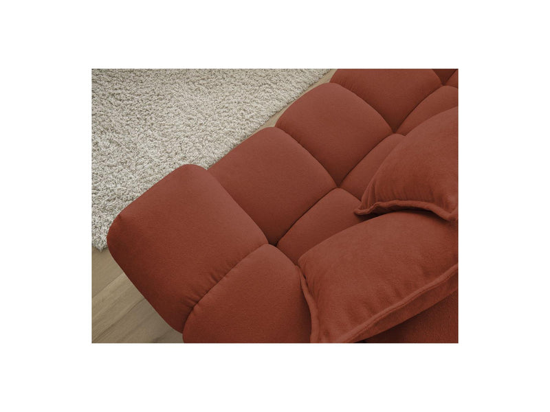 Canapé D'Angle Fixe - Everest - Tissu Texturé - Angle Gauche - 10 Coussins