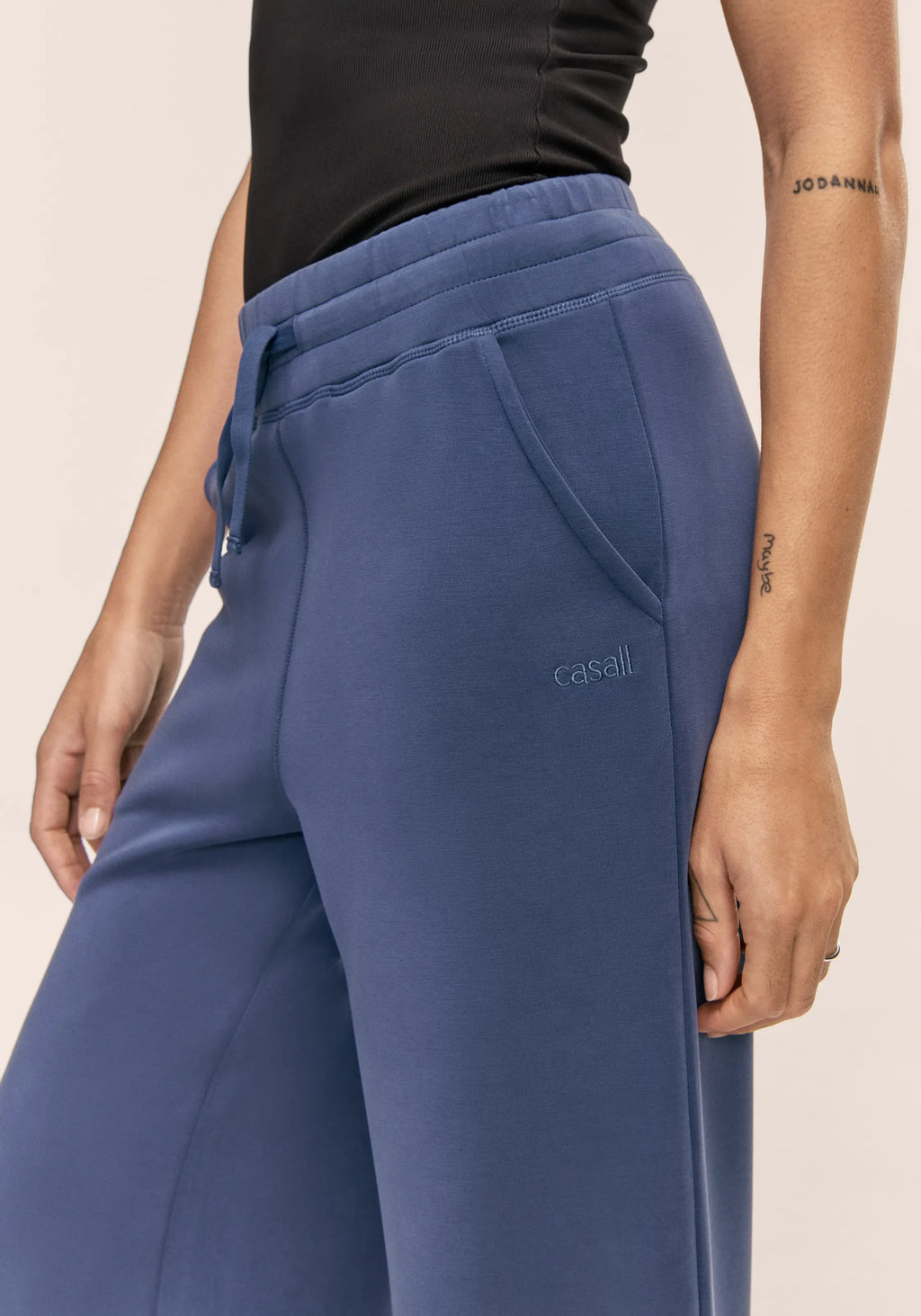 Peachy Straight Leg Jogger - Blue Shadow