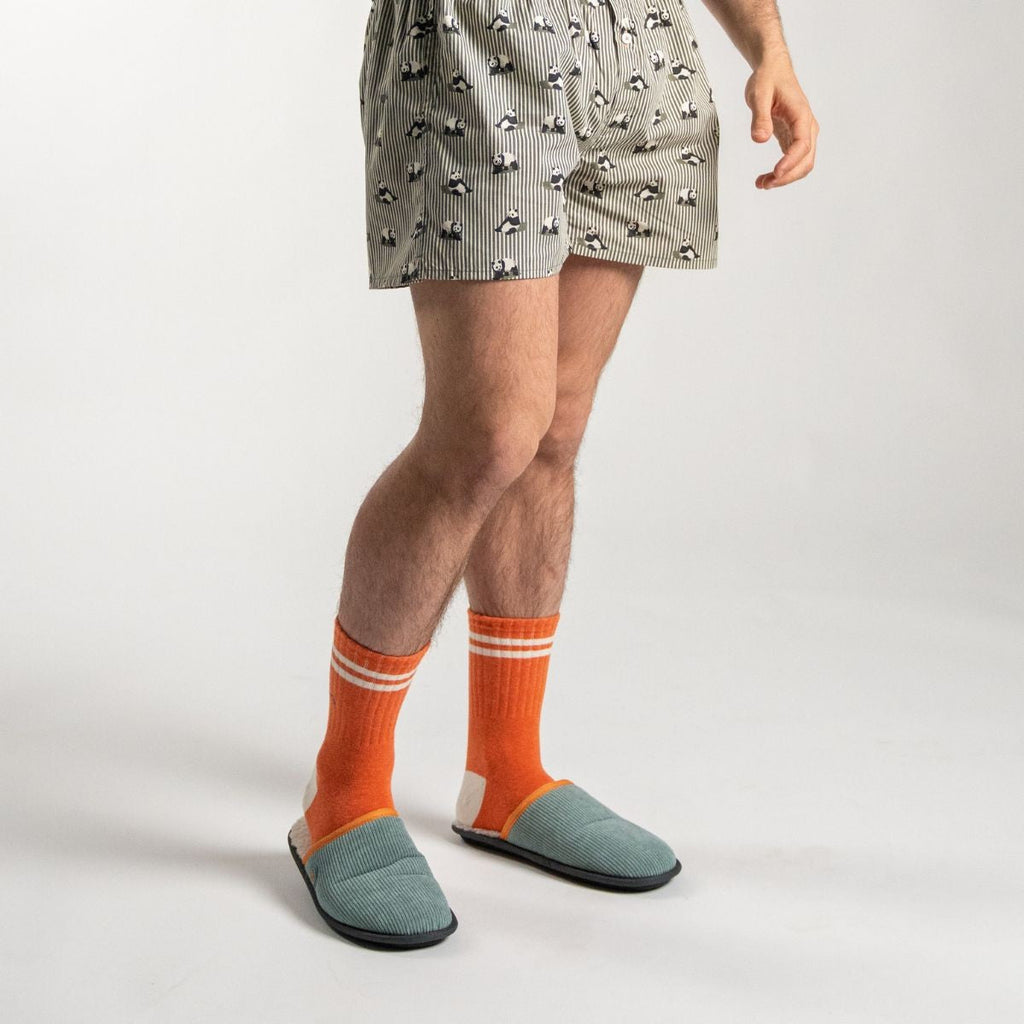 Chaussons En Velours - Aqua