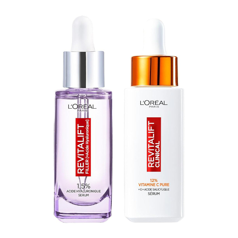 Suero antiarrugas de ácido hialurónico Revitalift Filler + suero de vitamina C pura al 12%