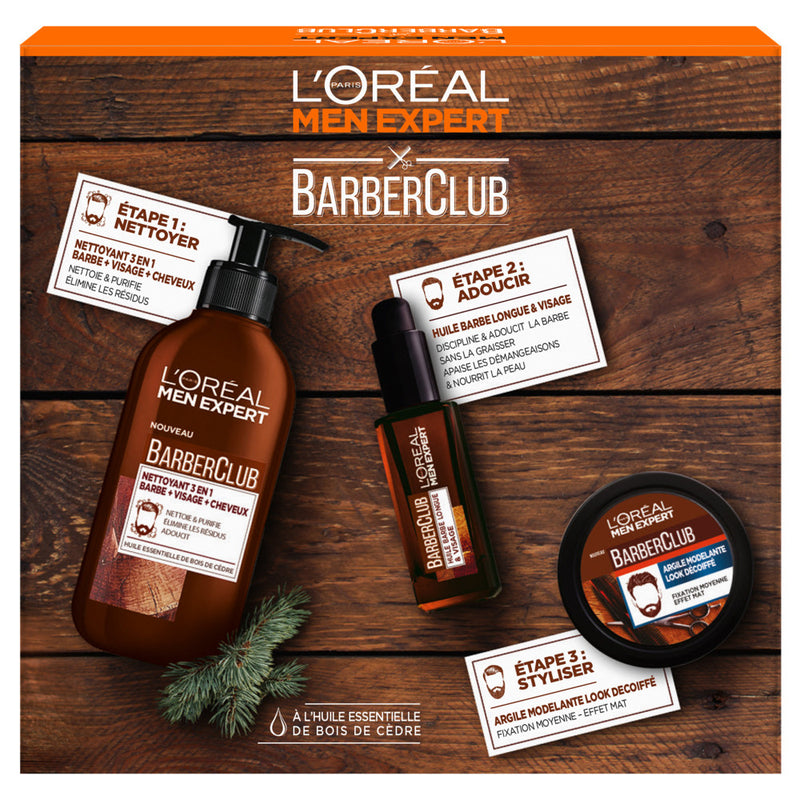 L'Oréal Men Expert Barber Club Coffret Barbe 3 Produits