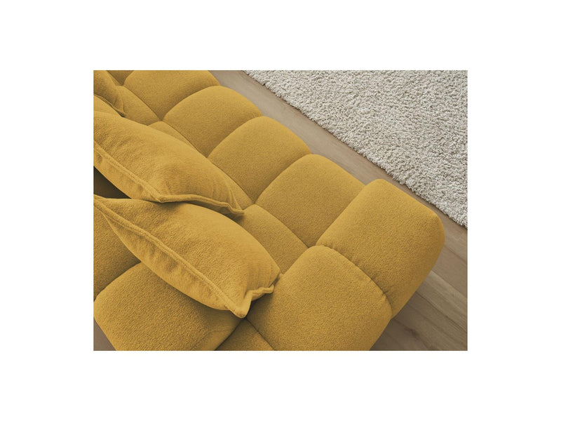 Canapé D'Angle Fixe - Everest - Tissu Chiné - Angle Droit - 10 Coussins