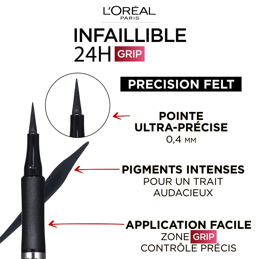 Forro de fieltro de precisión Infallible Grip negro