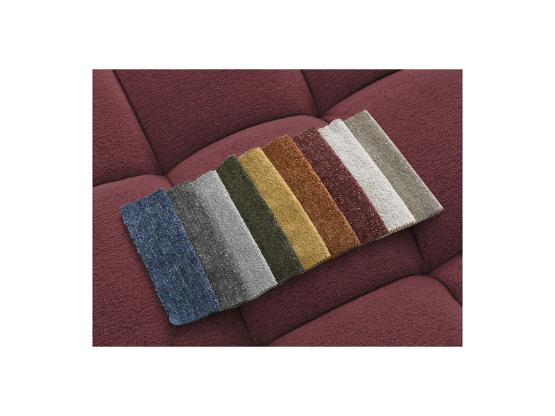 Canapé D'Angle Fixe - Everest - Tissu Chiné - Angle Gauche - 10 Coussins