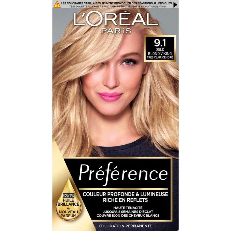 Color Preference 9.1 Oslo Very Light Ash Blonde