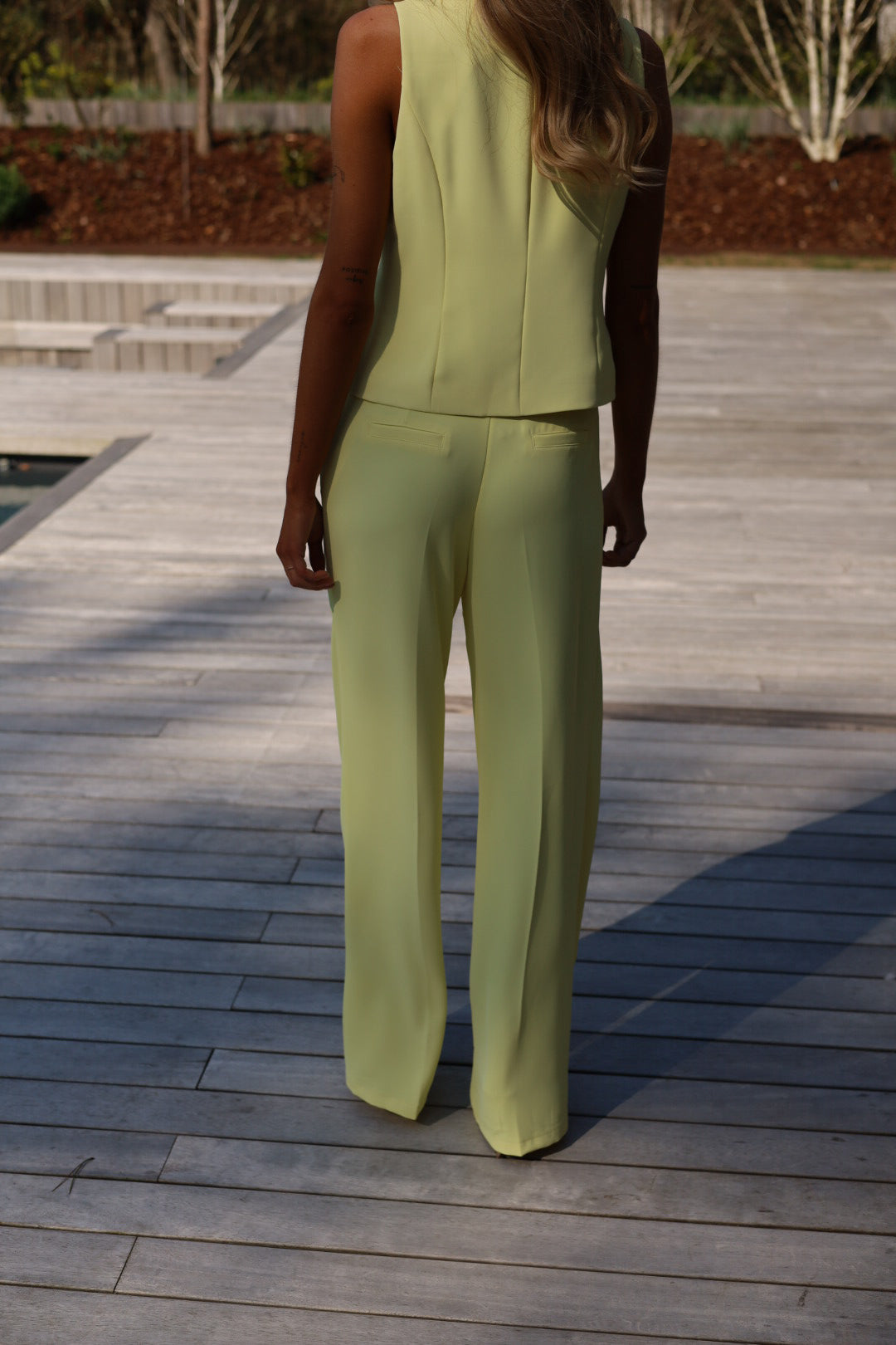 Maya Yellow - Straight Pants
