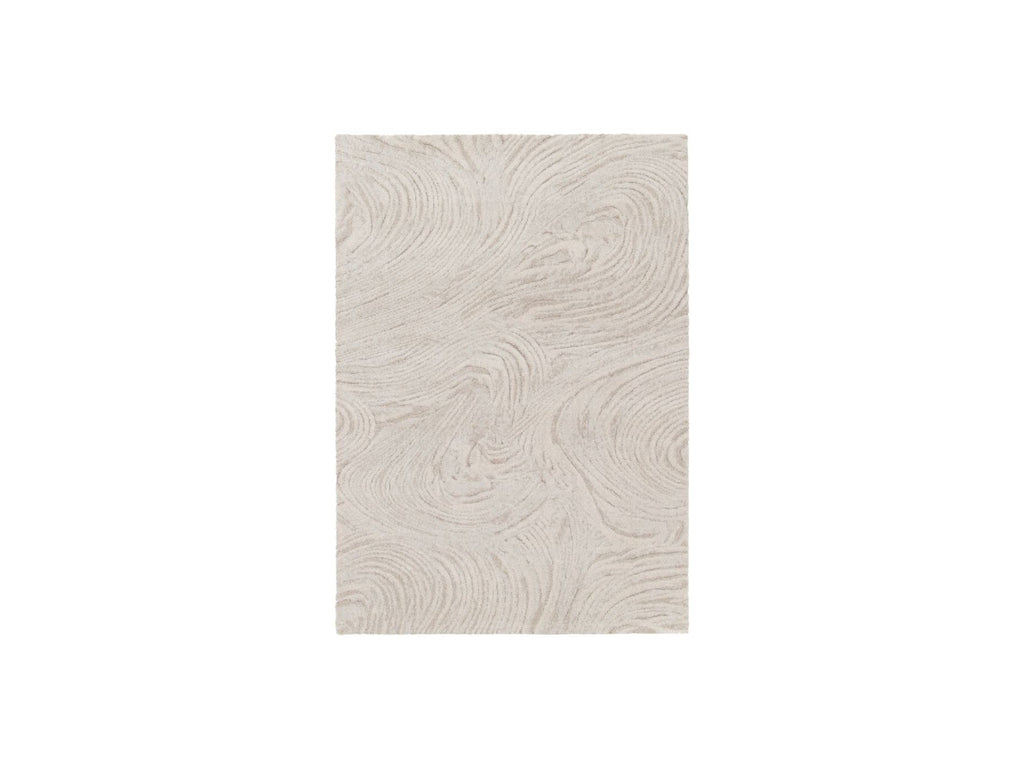 Tapis Poils Longs - Lovina - Motif Abstrait - Beige