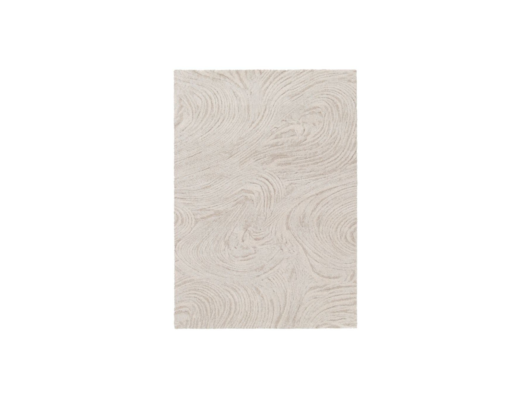 Tapis Poils Longs - Lovina - Motif Abstrait - Beige