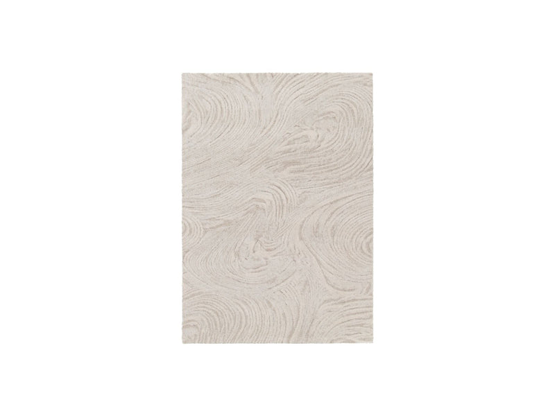 Tapis Poils Longs - Lovina - Motif Abstrait - Beige