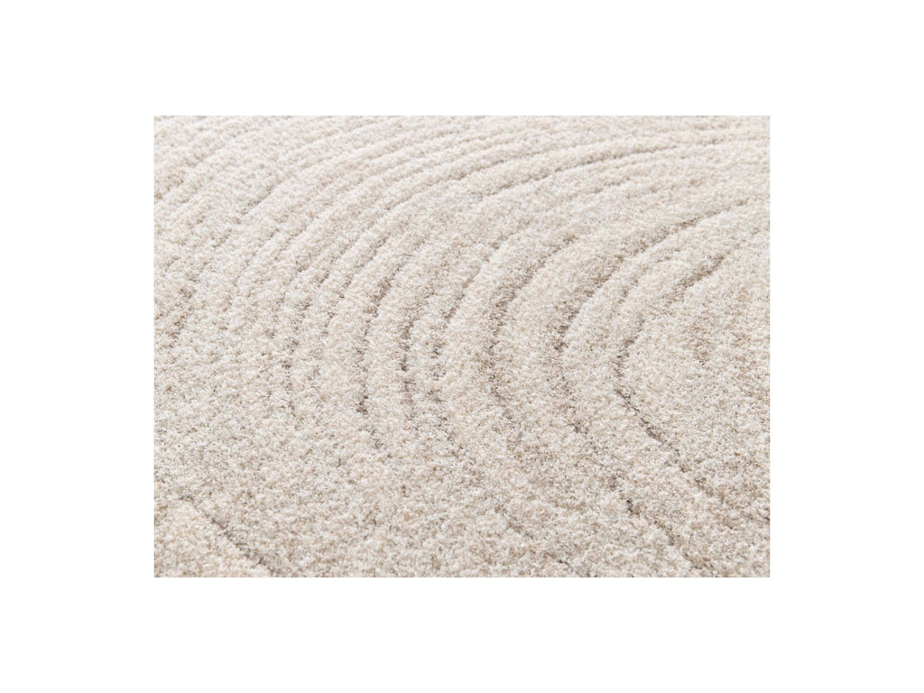Tapis Poils Longs - Lovina - Motif Abstrait - Beige