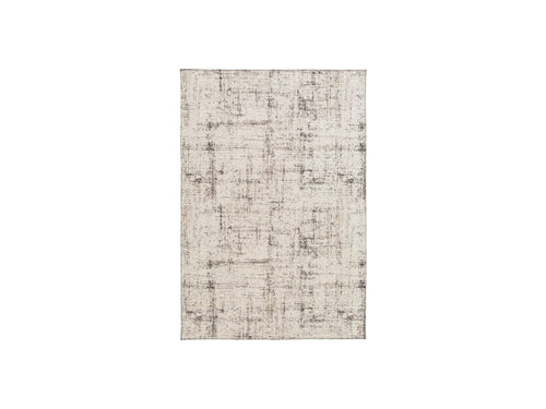 Tapis Poils Ras Maggie Motif Abstrait - Beige/Crème