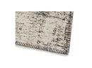 Tapis Poils Ras Maggie Motif Abstrait - Beige/Crème