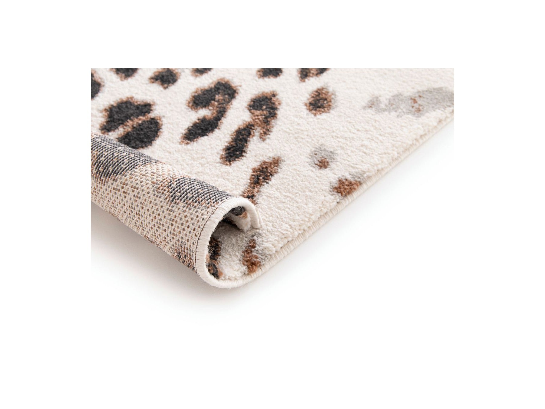 Meryl - Tapis Poils Ras - Motif Léopard - Marron