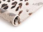 Meryl - Tapis Poils Ras - Motif Léopard - Marron