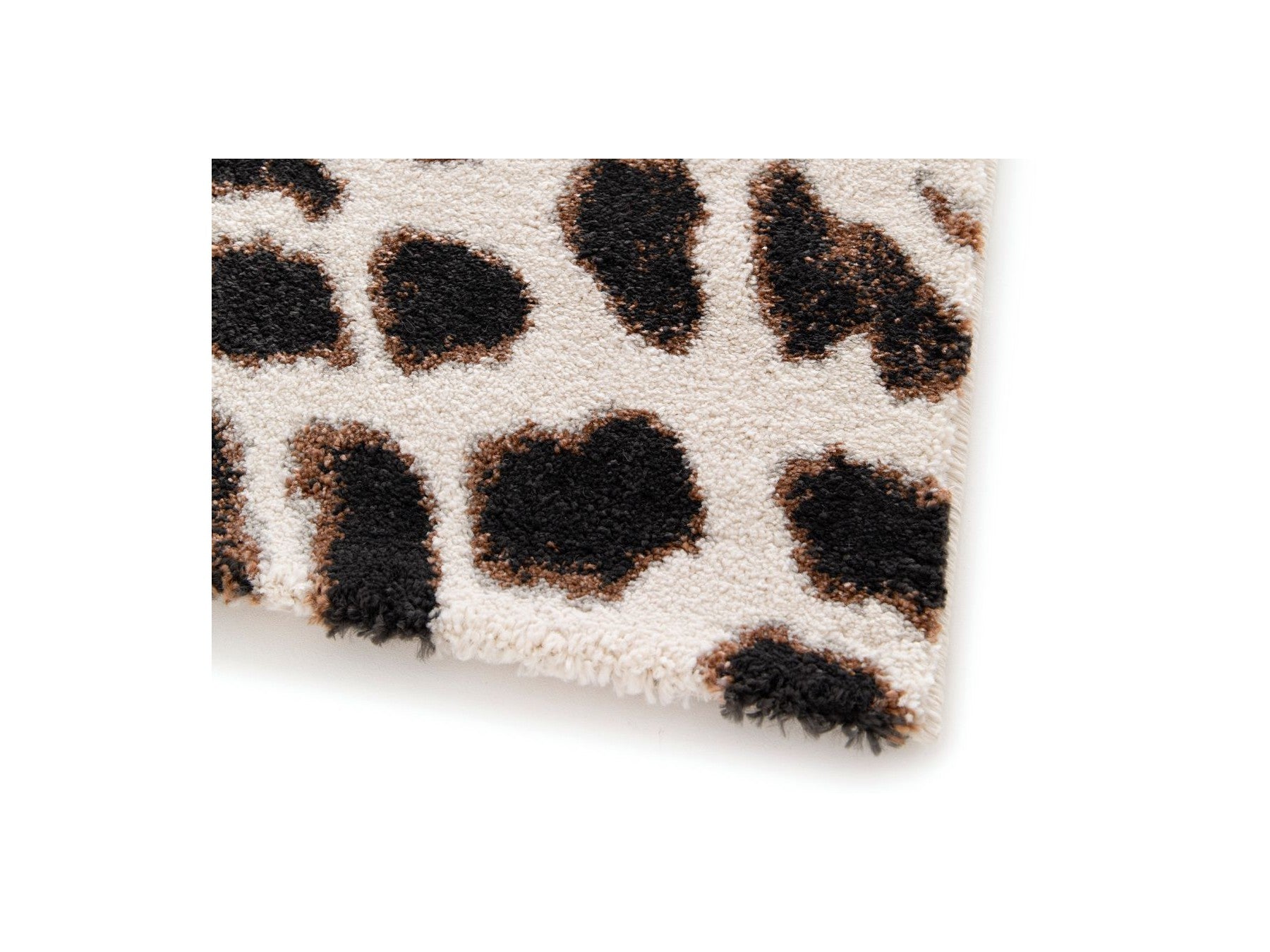 Meryl - Tapis Poils Ras - Motif Léopard - Marron