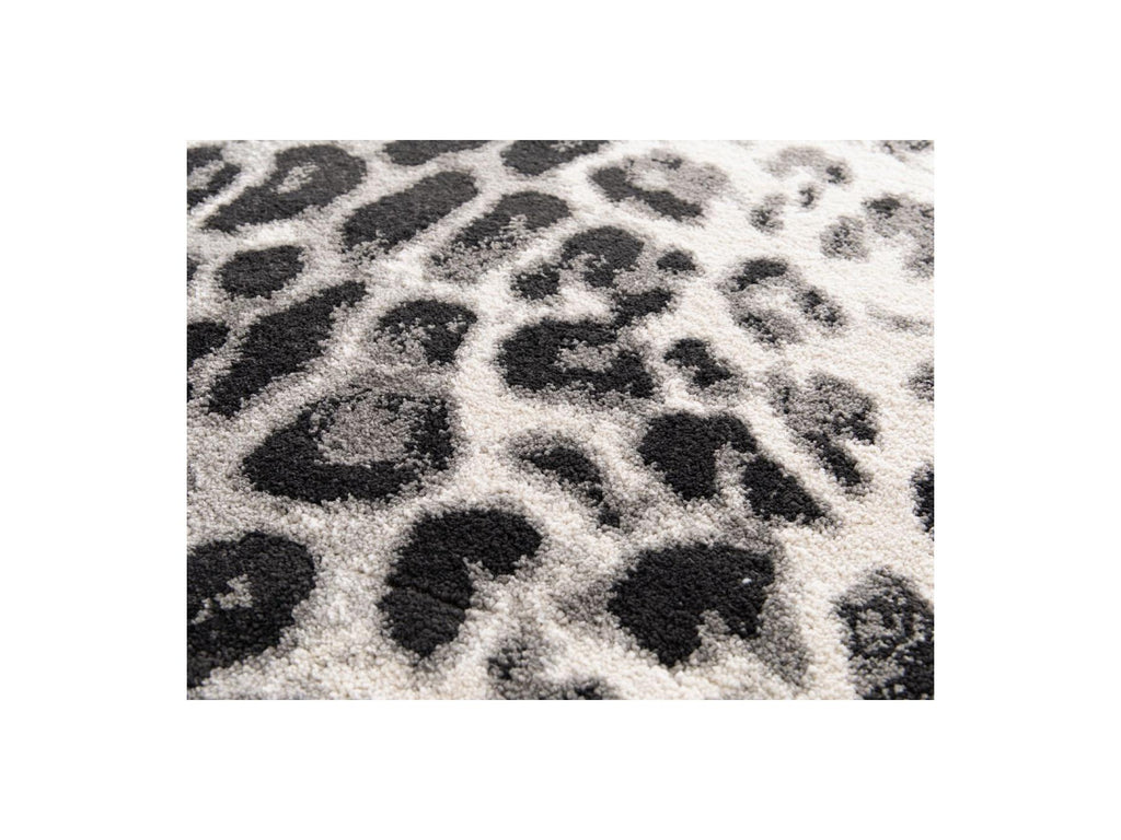 Meryl - Low-Pile Rug - Leopard Pattern - Black Leopard Print