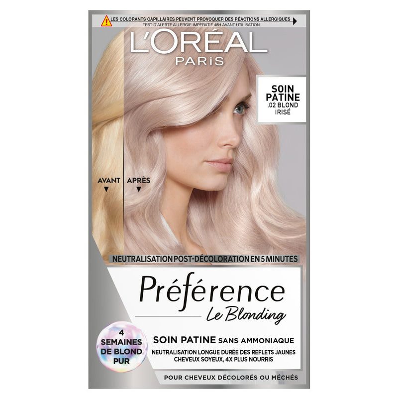 Iridescent Blonde Patina Care Preference