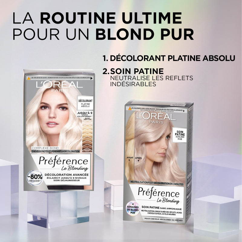 Iridescent Blonde Patina Care Preference
