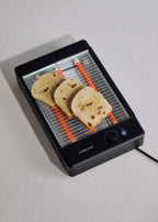 Toast Studio Flat - Grille-Pain Horizontal En Acier Inoxydable Avec 3 Résistances - Noir