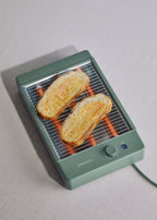 Toast Studio Flat - Grille-Pain Horizontal En Acier Inoxydable Avec 3 Résistances - Sauge