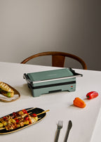 Stone Grill Easy - Grill Et Presse-Panini Multifonction 1600W Ouverture À 180° - Sauge
