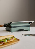 Stone Grill Easy - Grill Et Presse-Panini Multifonction 1600W Ouverture À 180° - Sauge