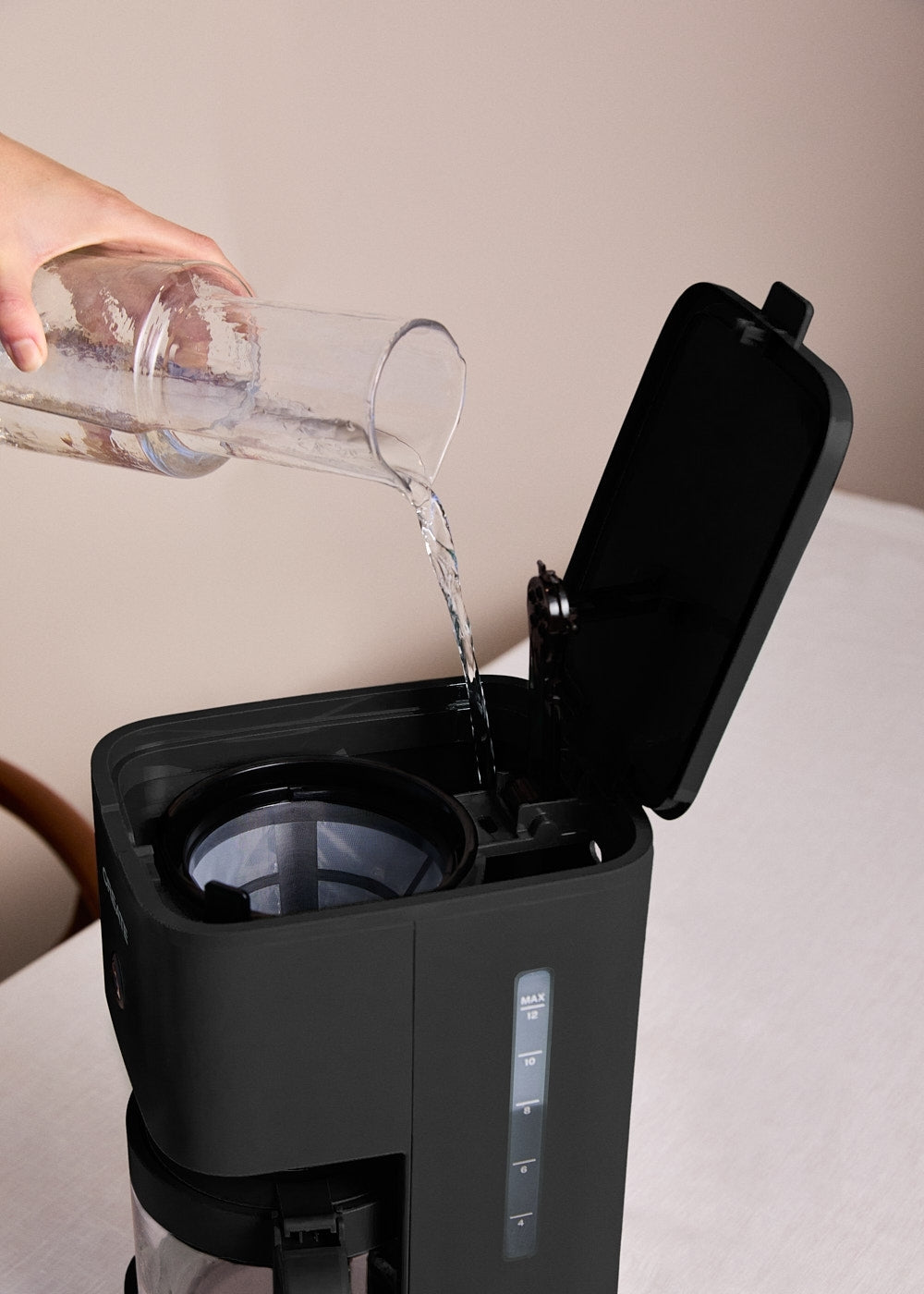 Thera Drip - Cafetière Filtre Avec Fonction Maintien Au Chaud - 1,5L - Noir