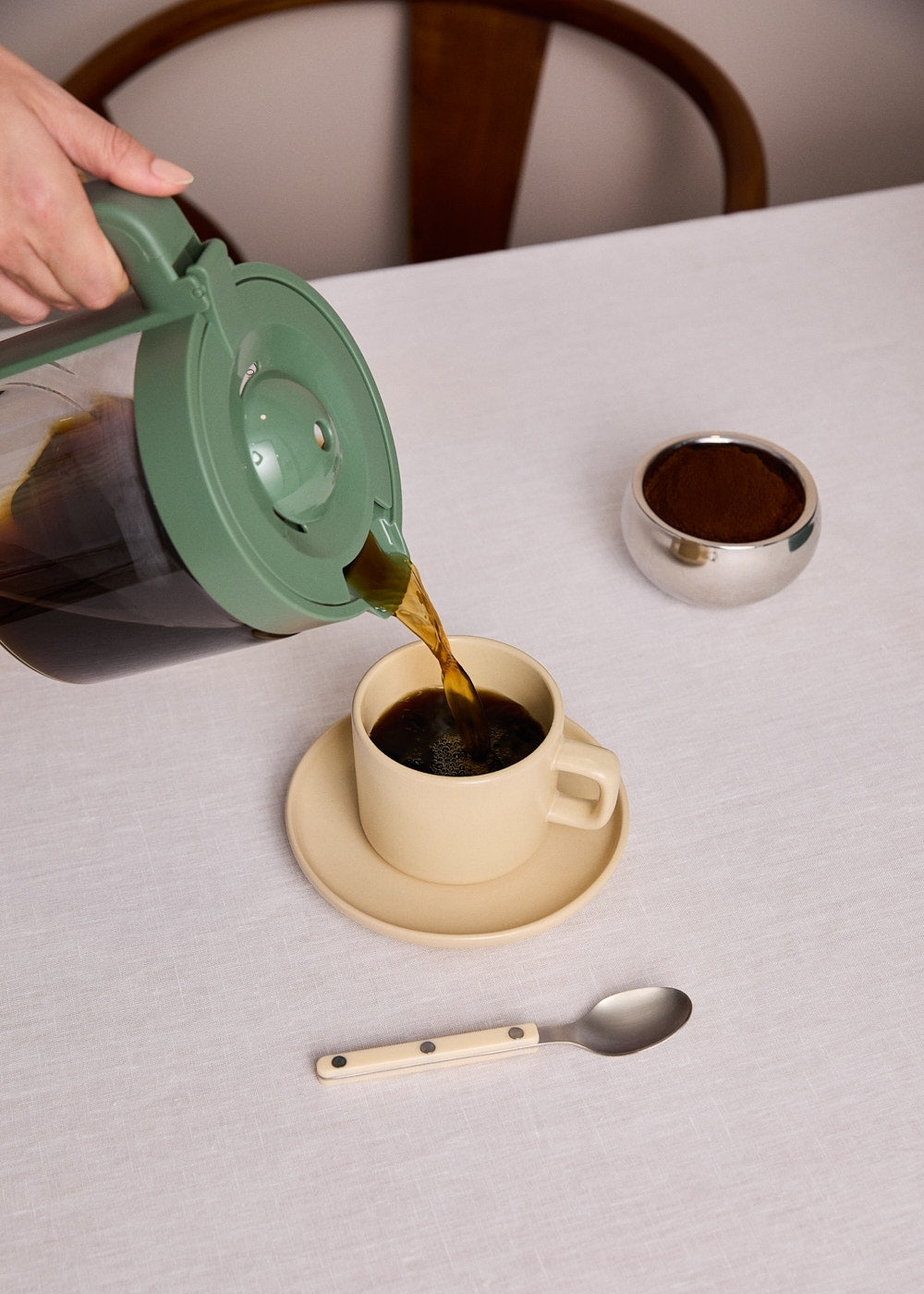Thera Drip - Cafetière Filtre Avec Fonction Maintien Au Chaud - 1,5L - Sauge