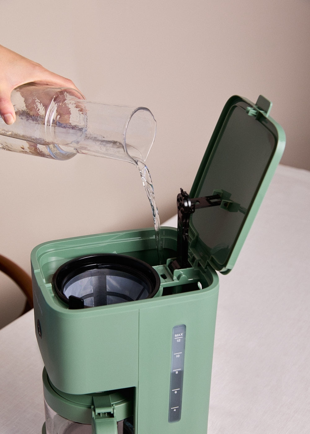 Thera Drip - Cafetière Filtre Avec Fonction Maintien Au Chaud - 1,5L - Sauge