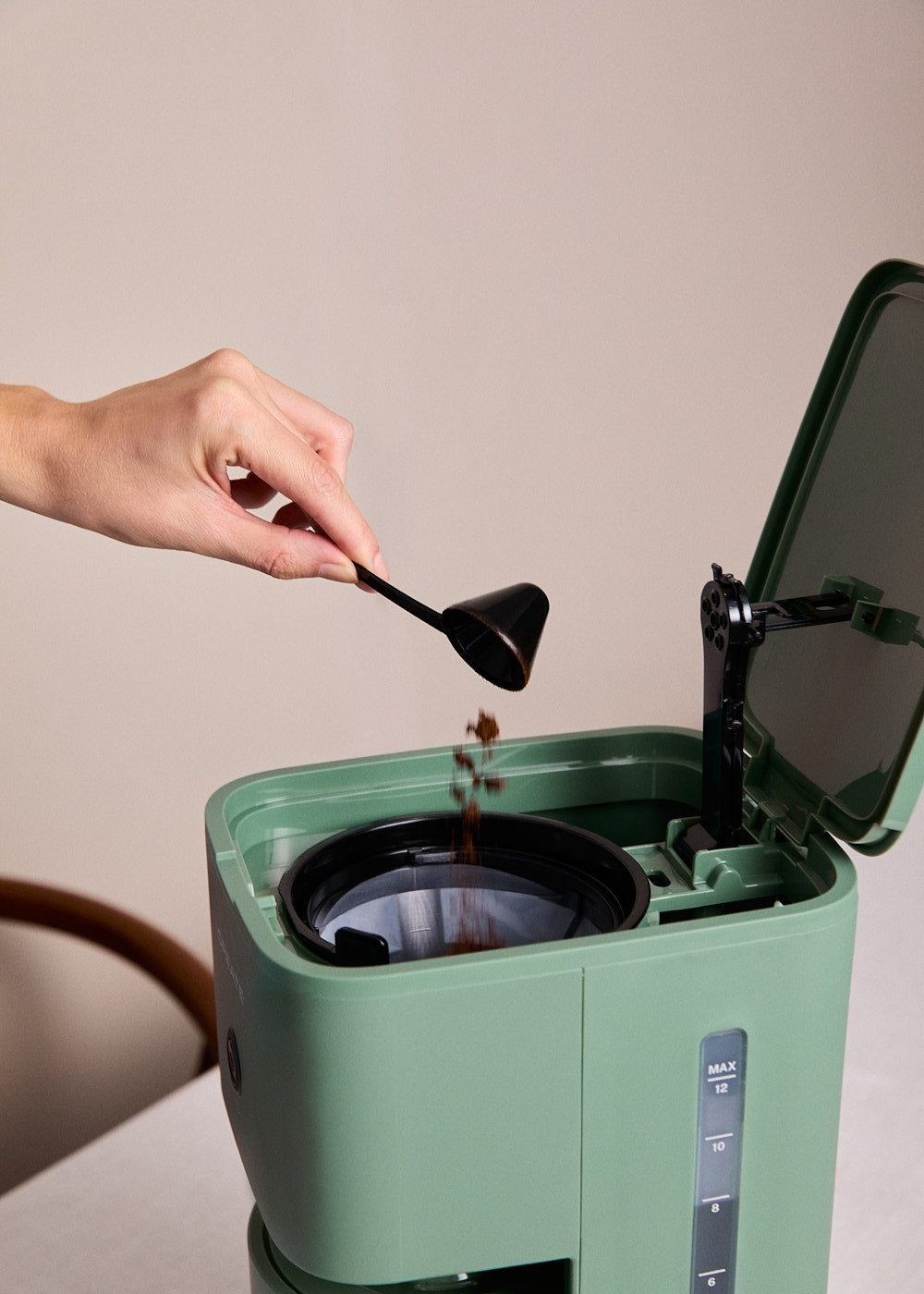 Thera Drip - Cafetière Filtre Avec Fonction Maintien Au Chaud - 1,5L - Sauge