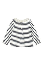Blouse - Blanc Et Bleu Marine - Bébé Fille